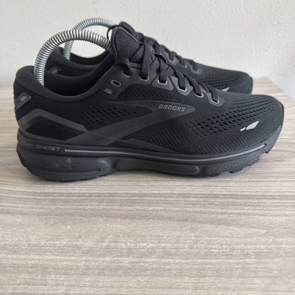 Brooks Ghost 15 Womens Size 9 Black Athletic Walking Running Shoes Sneakers